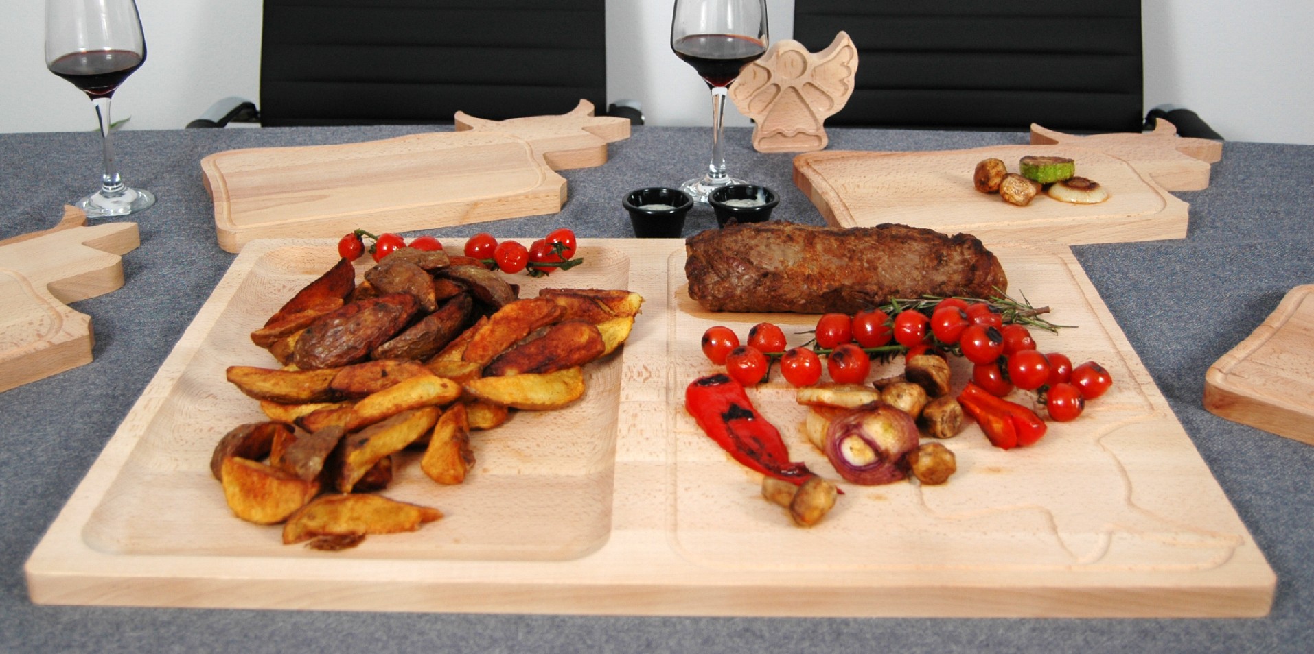 Platou Lemn Servire Steak Forma De Vitel Mare Faboltray ro Platou Lemn Servire Steak Forma De Vitel Mare Faboltray ro